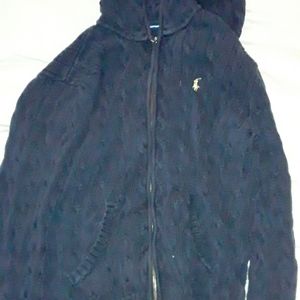 Blue n yellow Polo zip up